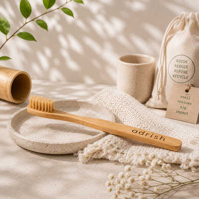 Bamboo Toothbrush (Adult) - Corn Fiber Bristles