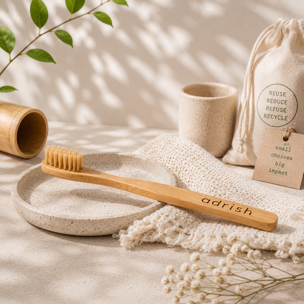 Bamboo Toothbrush (Adult) - Corn Fiber Bristles