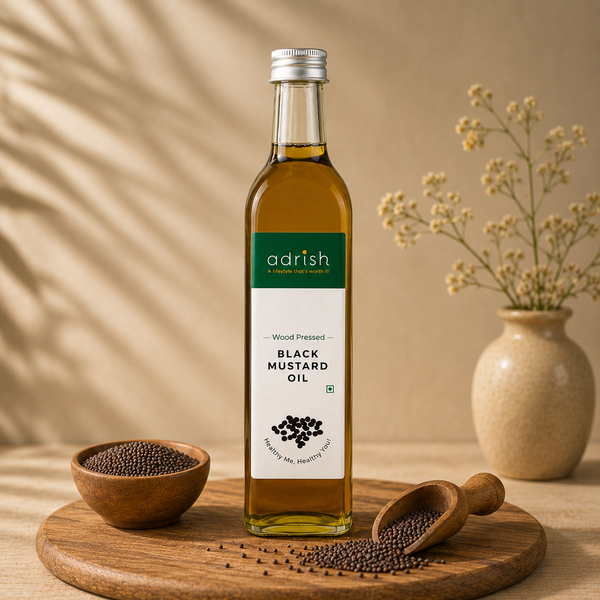 Wood-pressed Black Mustard Oil