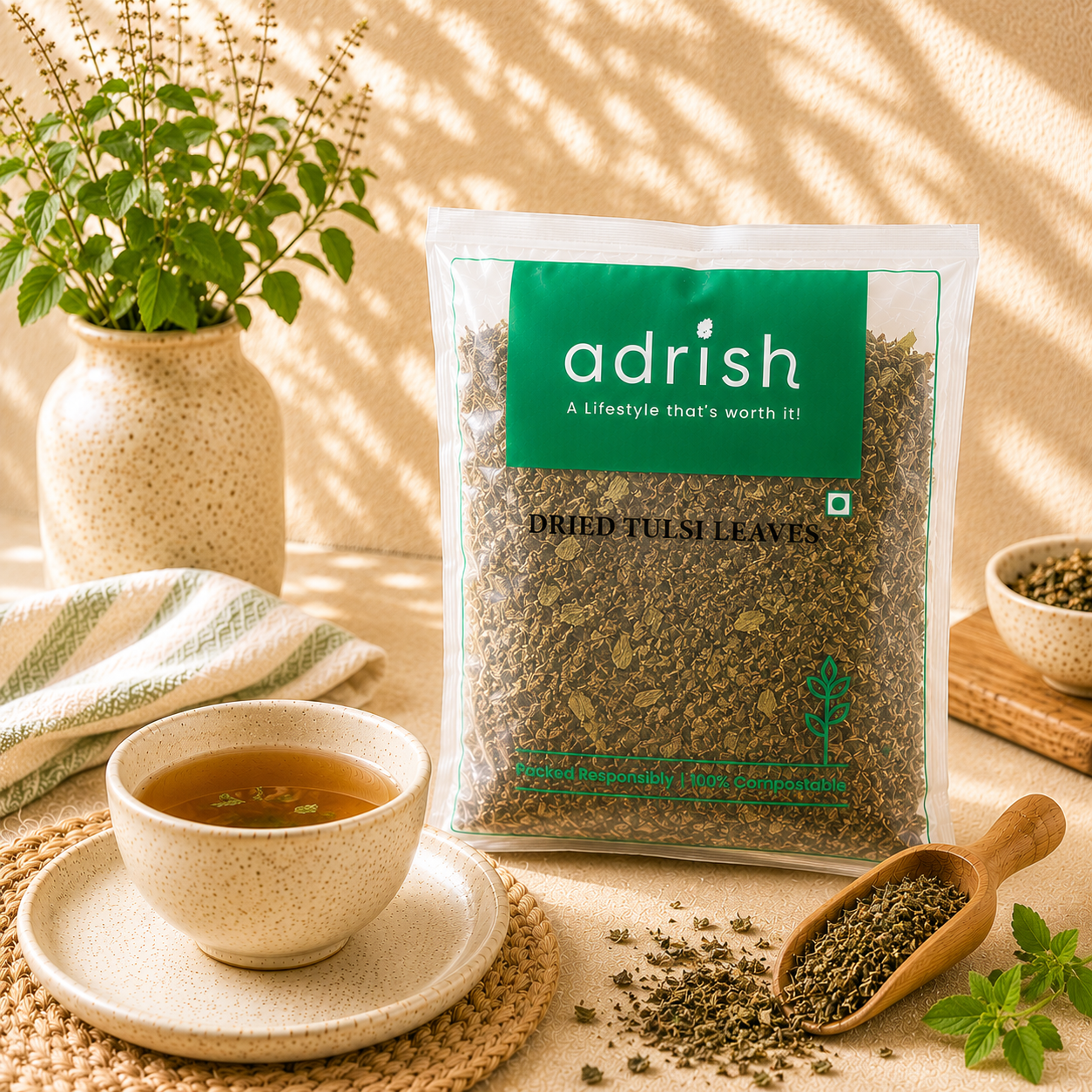 Dried Tulsi Leaves