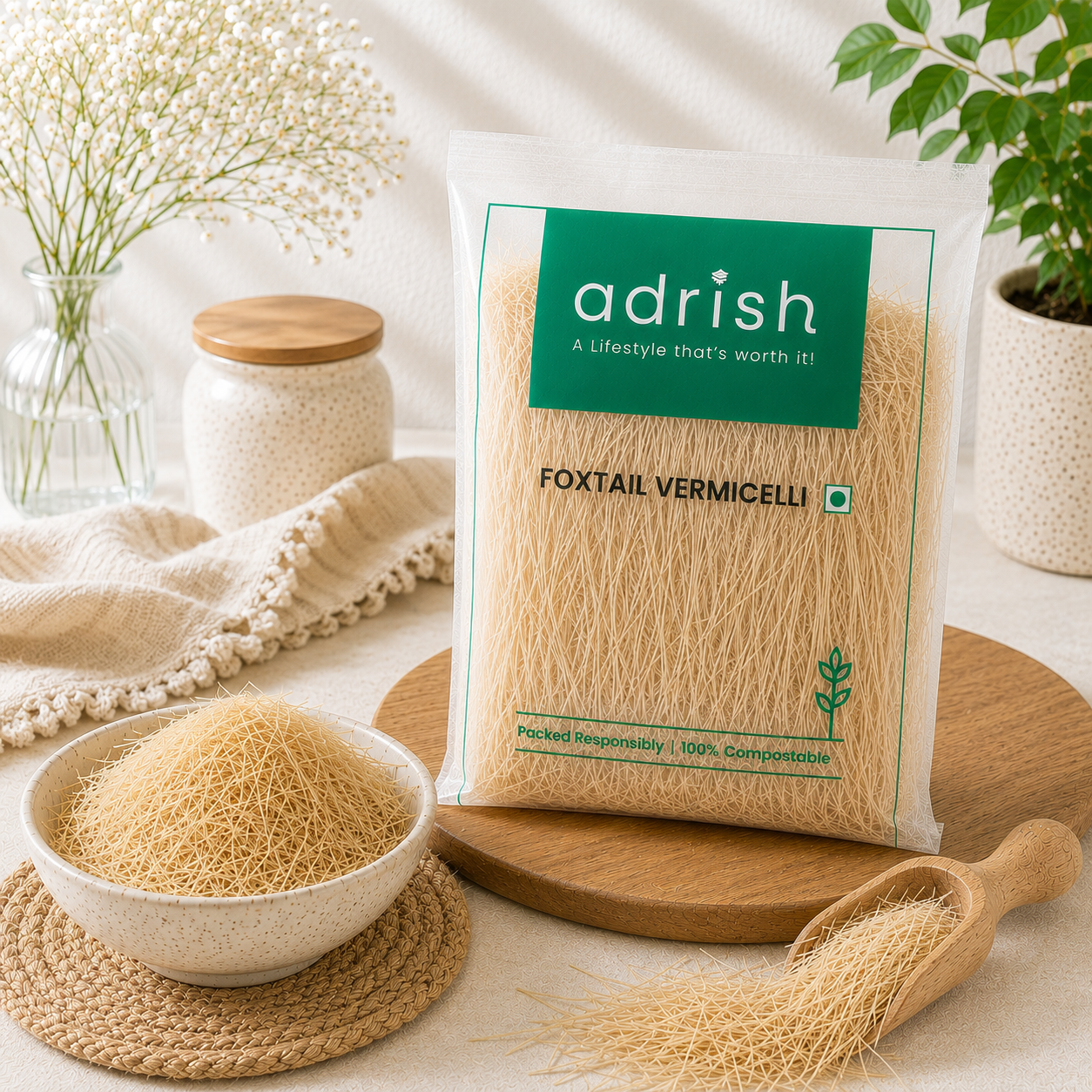 Foxtail Millets Vermicelli (Sevaiya)