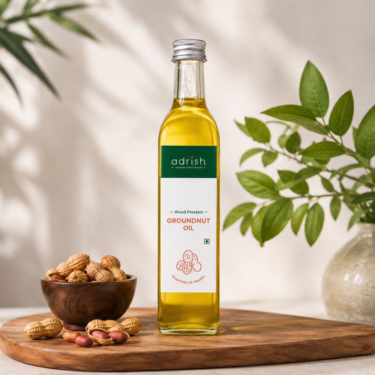 Wood-pressed Groundnut Oil