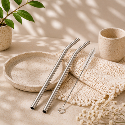 Steel Straw + Brush