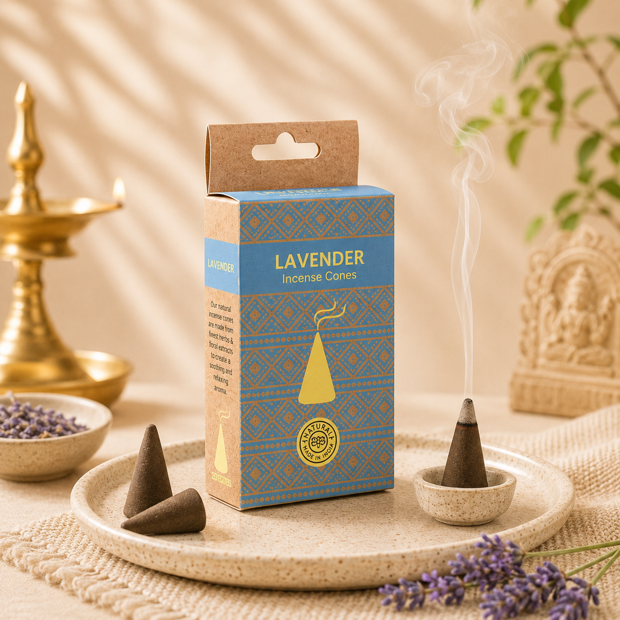 Lavender Incense Cone