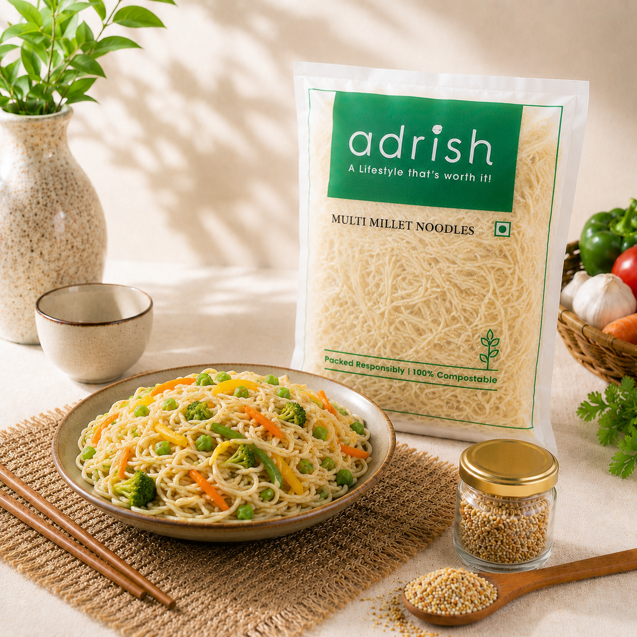 Multi Millet Noodles with Tastemaker