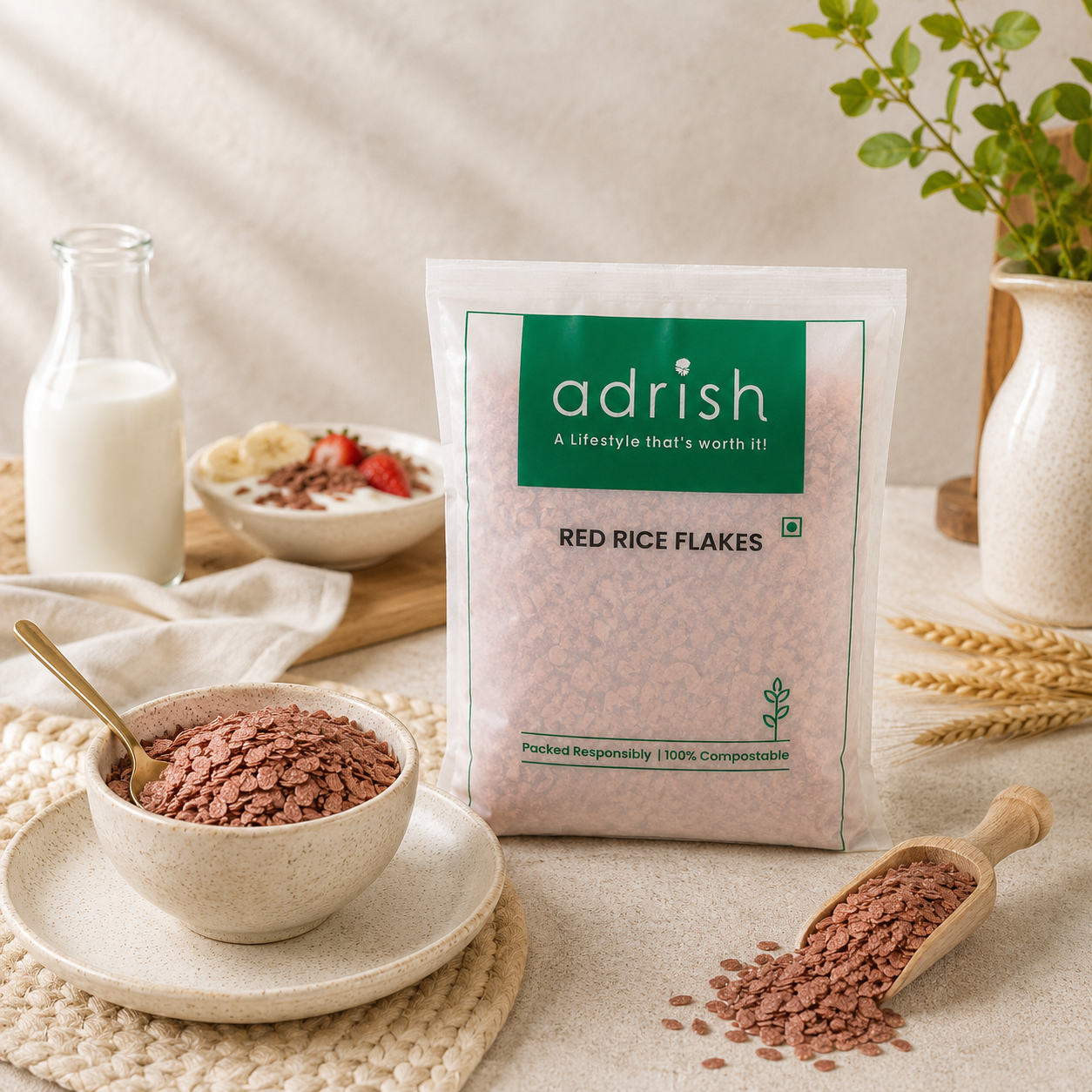 Red Rice Flakes