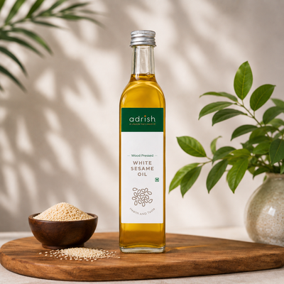 Wood-pressed White Sesame Oil