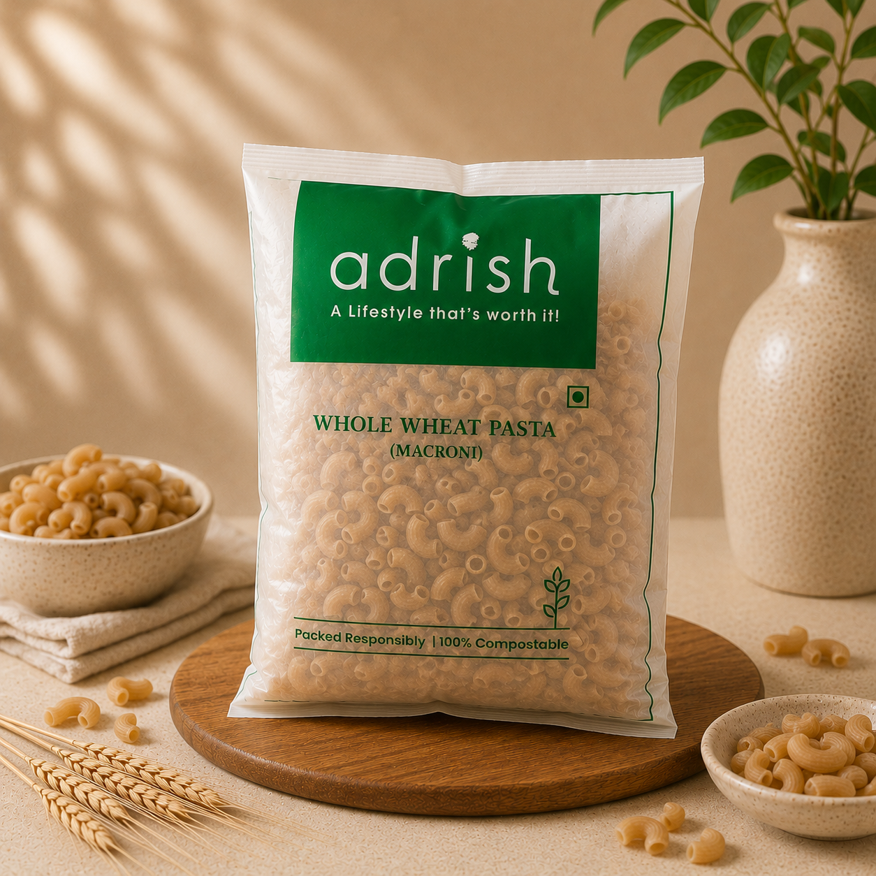 Whole Wheat Pasta (Macroni)