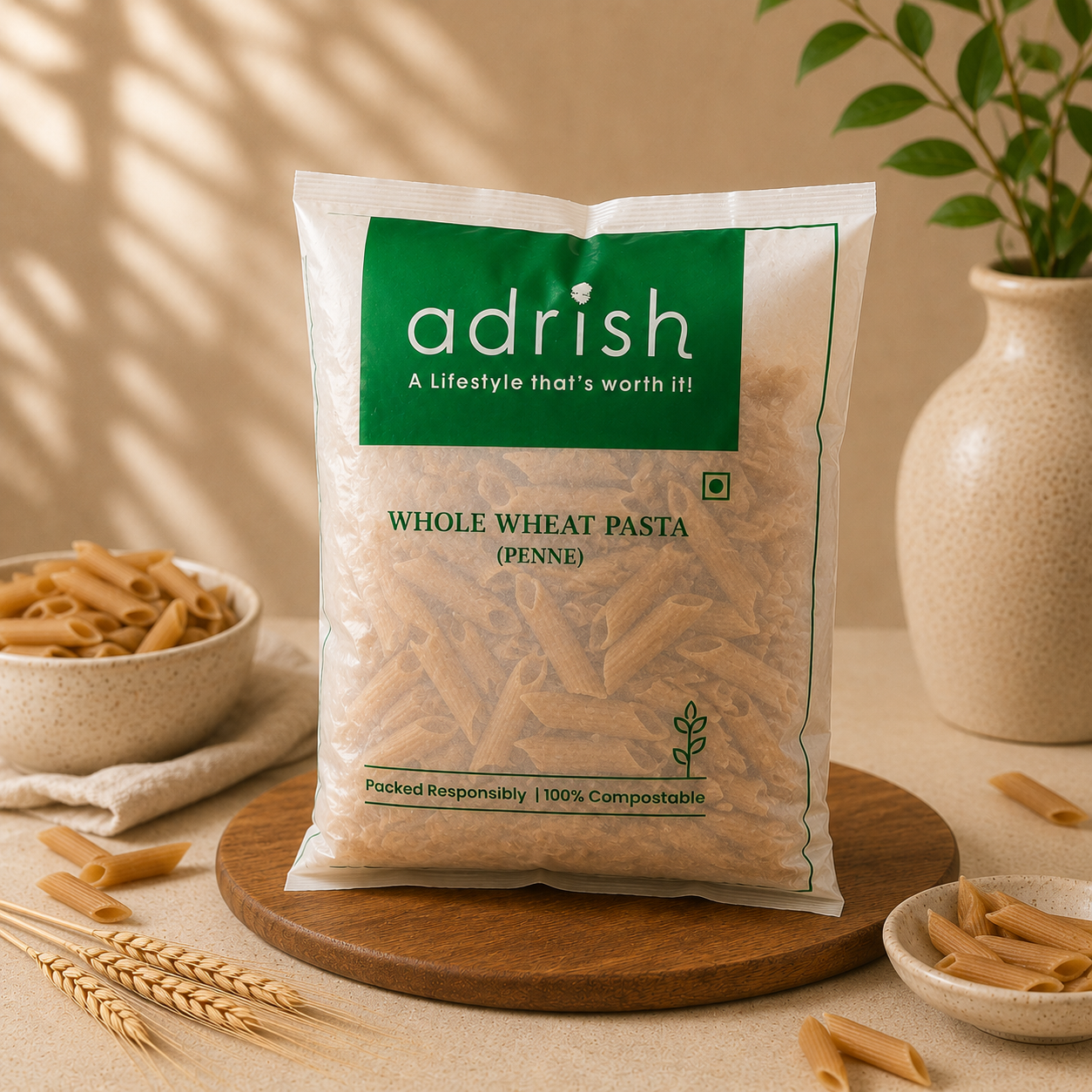 Whole Wheat Pasta (Penne)